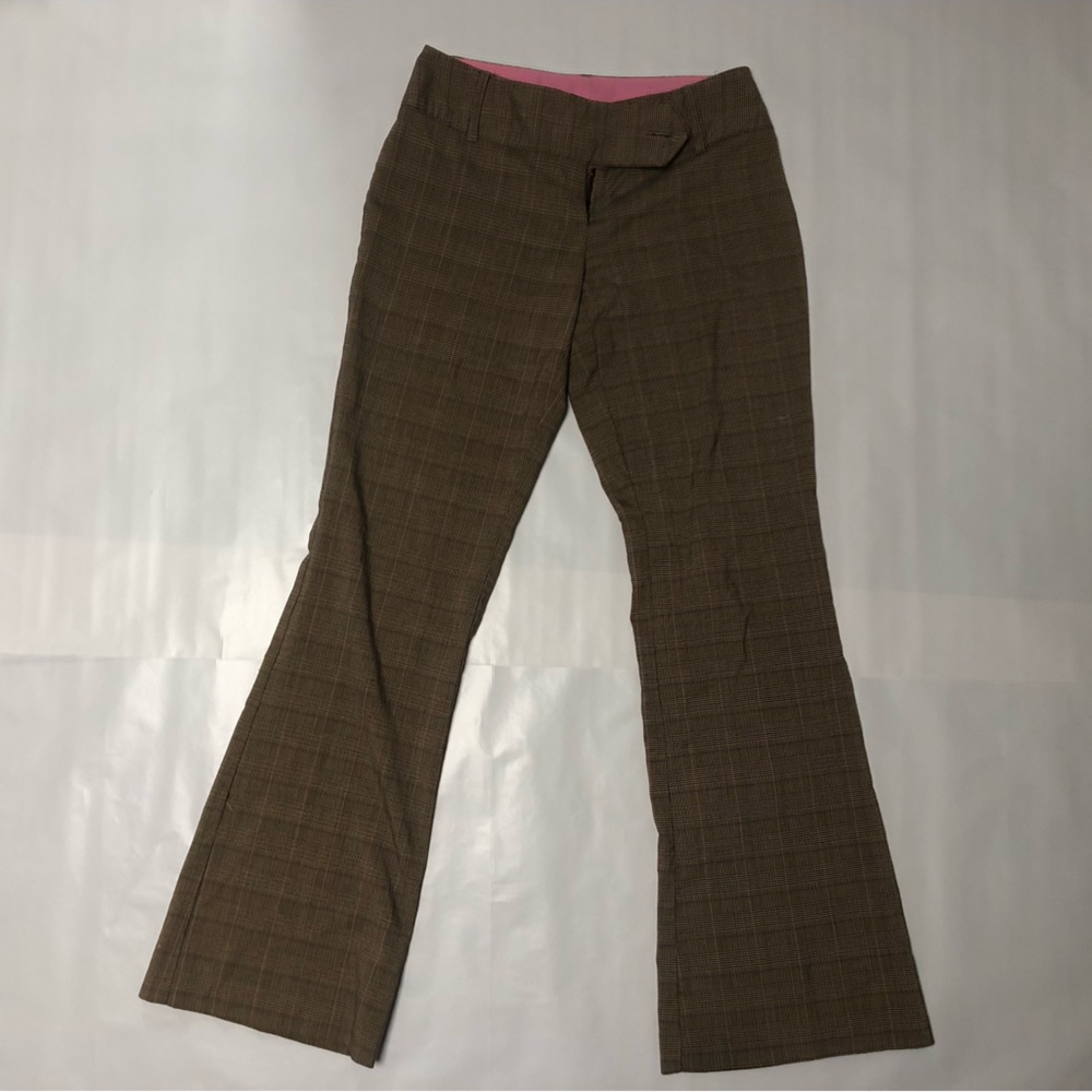 TRACY EVANS LIMITED vintage/y2k pink/purple/beige pleated pants (size 8)